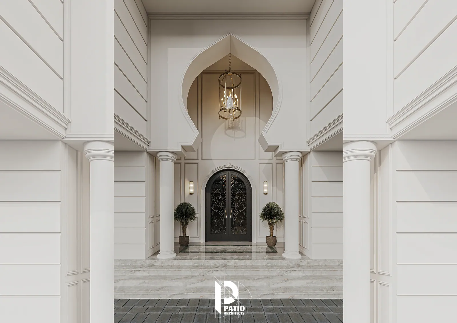 Islamic-Style Villa Exterior — Patio Architects