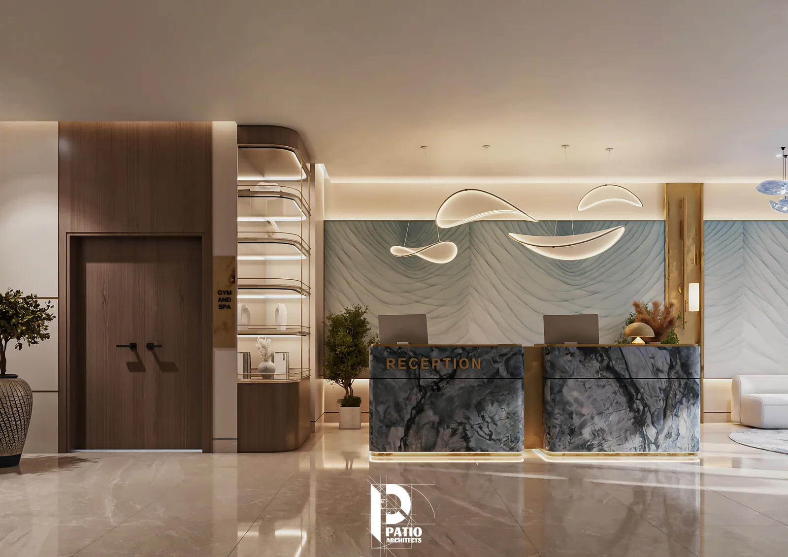Modern Reception — Patio Architects