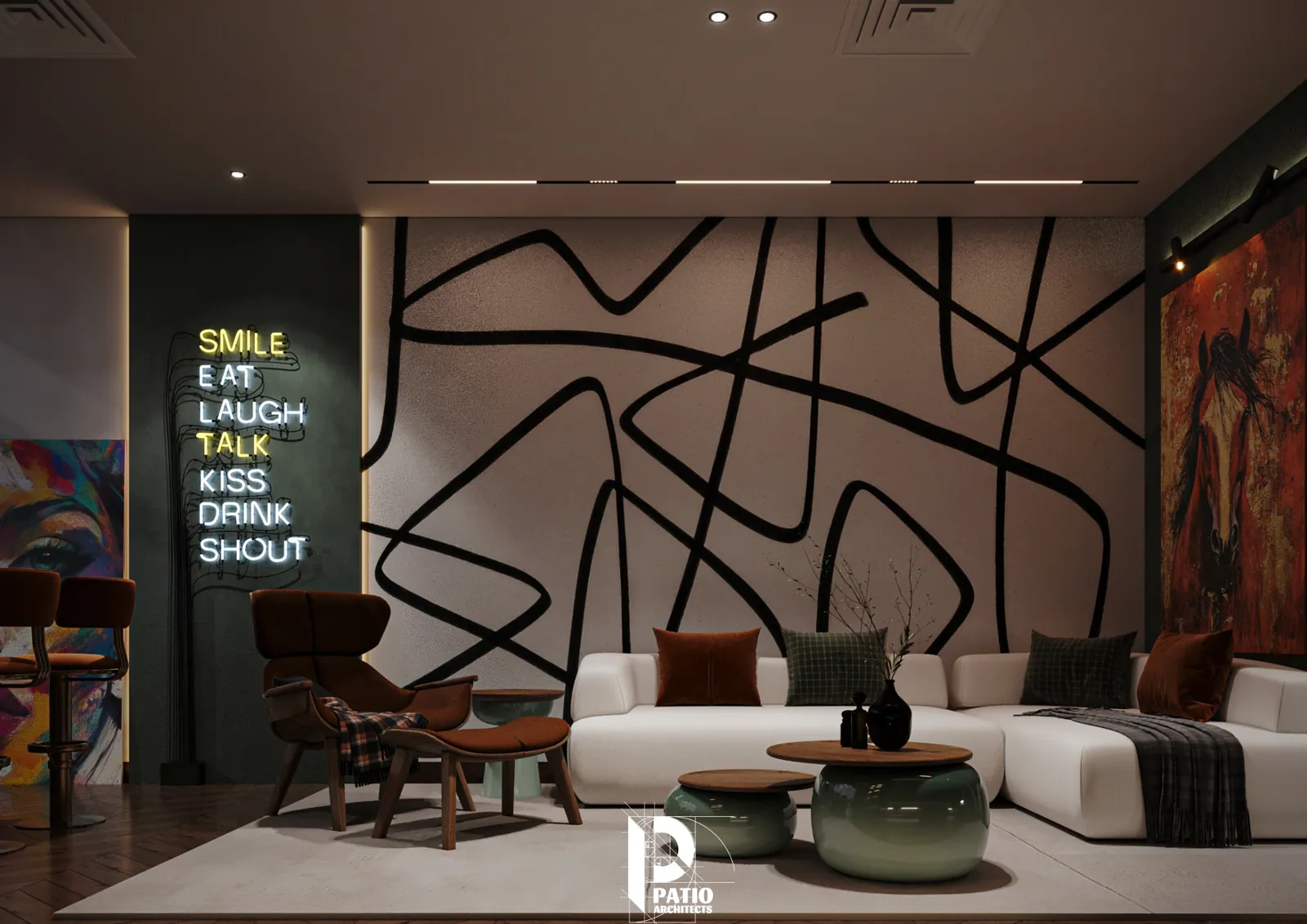 Sculptural Lounge — Patio Architects