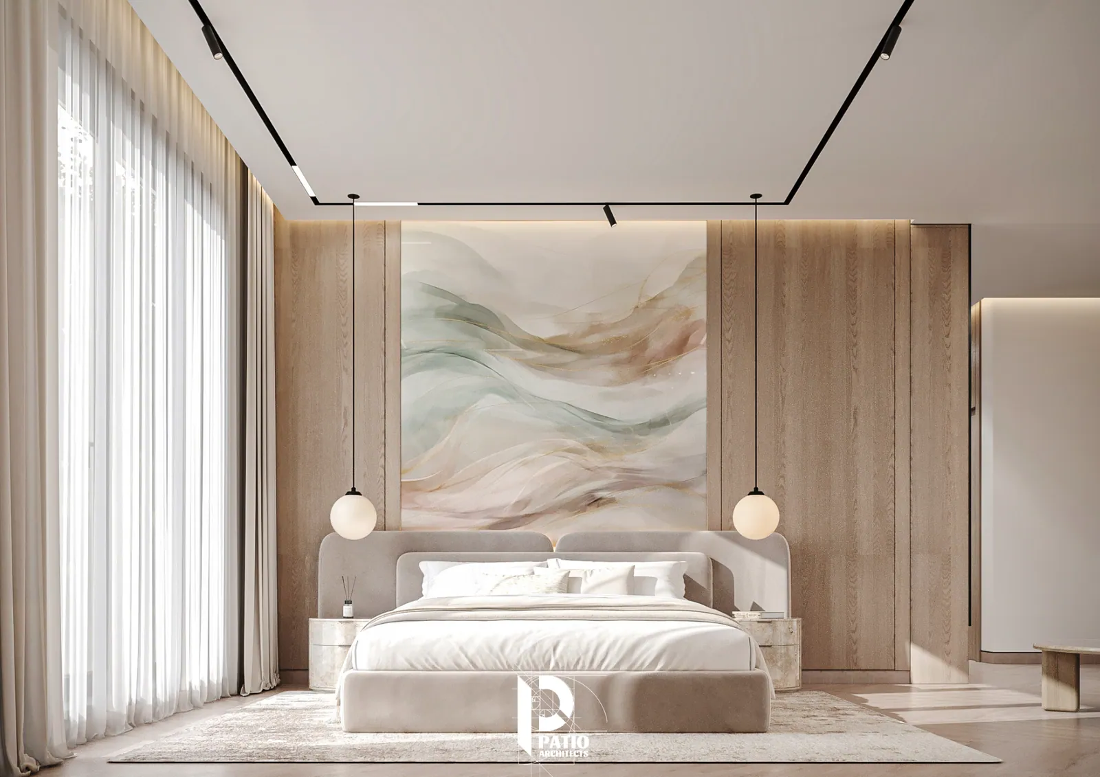 Modern Villa Exterior & Master Suite — Patio Architects
