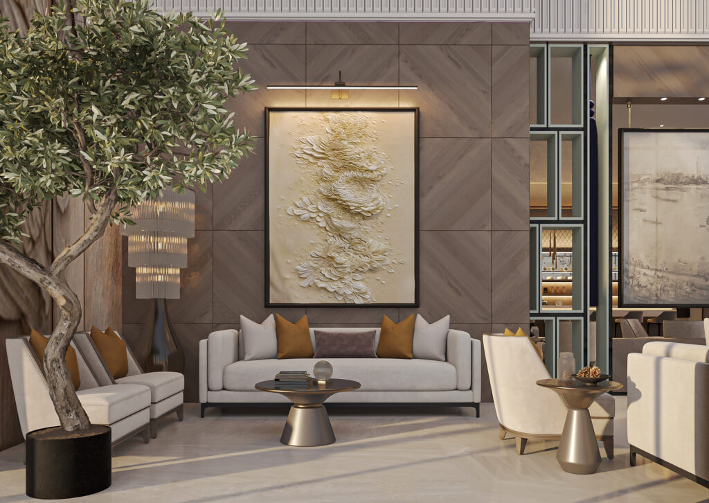 Designed by Patio Architects — a premier architecture and interior design firm delivering exceptional spaces across residential, commercial, retail, and hospitality sectors. This project demonstrates our full-scope design expertise: space planning, conceptual development, interior styling, architectural detailing, furniture layout, lighting design, material specification, ceiling design, flooring composition, wall treatments, and customized joinery. We integrate 3D visualization, CAD drawings, Revit modeling, and photorealistic renderings to communicate every element of the design process with precision. From schematic design to design development and construction documentation, our team ensures cohesive storytelling through form, function, and aesthetics. Whether you're searching for a top-rated interior designer, architectural firm, space planner, or turnkey design-build specialist — Patio Architects transforms visions into timeless interiors.