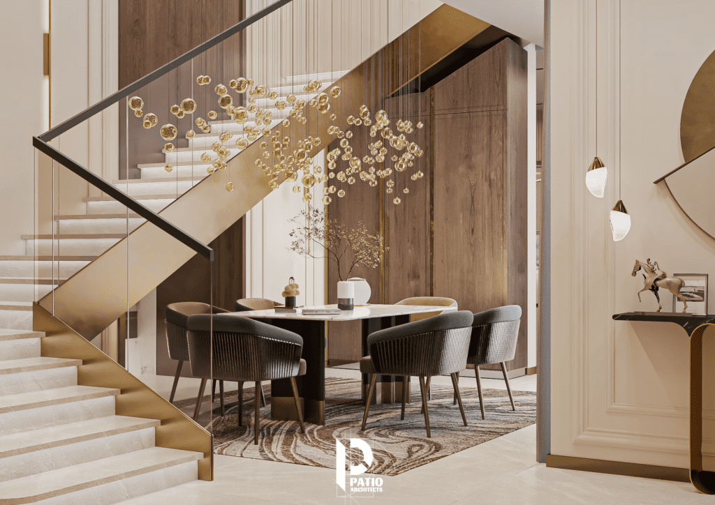 Designed by Patio Architects — a premier architecture and interior design firm delivering exceptional spaces across residential, commercial, retail, and hospitality sectors. This project demonstrates our full-scope design expertise: space planning, conceptual development, interior styling, architectural detailing, furniture layout, lighting design, material specification, ceiling design, flooring composition, wall treatments, and customized joinery. We integrate 3D visualization, CAD drawings, Revit modeling, and photorealistic renderings to communicate every element of the design process with precision. From schematic design to design development and construction documentation, our team ensures cohesive storytelling through form, function, and aesthetics. Whether you're searching for a top-rated interior designer, architectural firm, space planner, or turnkey design-build specialist — Patio Architects transforms visions into timeless interiors.