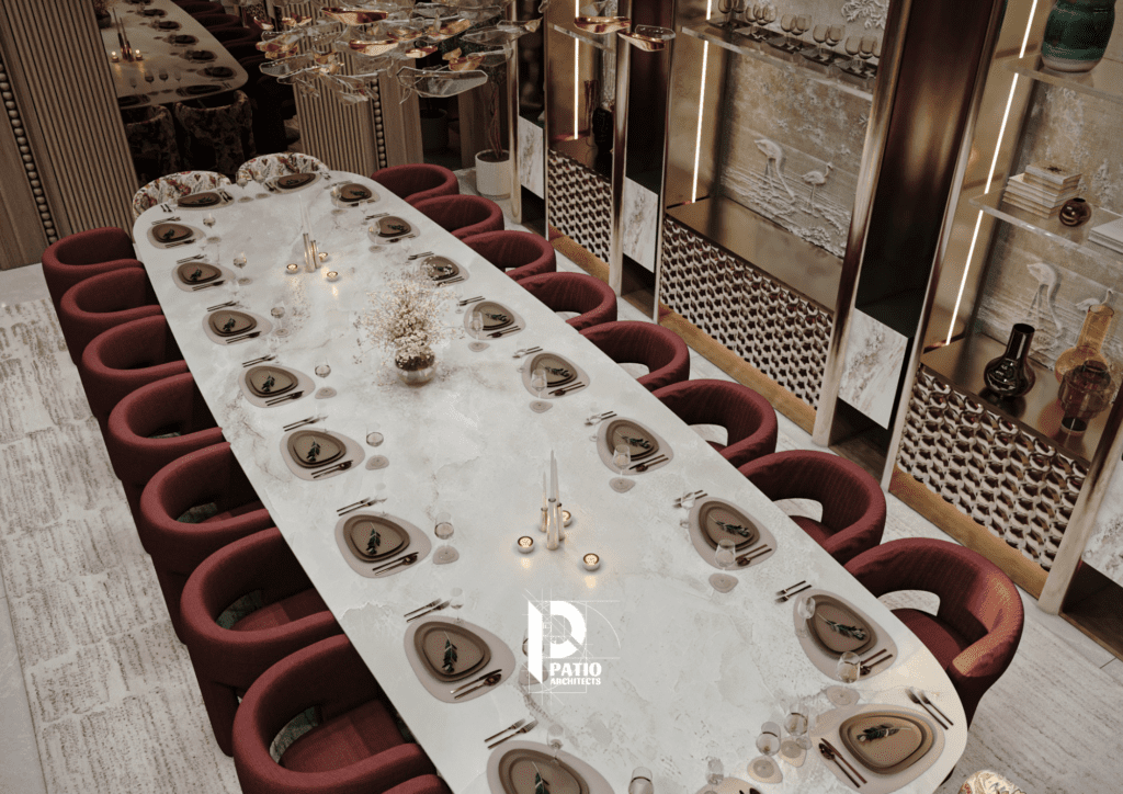 Designed by Patio Architects — a premier architecture and interior design firm delivering exceptional spaces across residential, commercial, retail, and hospitality sectors. This project demonstrates our full-scope design expertise: space planning, conceptual development, interior styling, architectural detailing, furniture layout, lighting design, material specification, ceiling design, flooring composition, wall treatments, and customized joinery. We integrate 3D visualization, CAD drawings, Revit modeling, and photorealistic renderings to communicate every element of the design process with precision. From schematic design to design development and construction documentation, our team ensures cohesive storytelling through form, function, and aesthetics. Whether you're searching for a top-rated interior designer, architectural firm, space planner, or turnkey design-build specialist — Patio Architects transforms visions into timeless interiors.